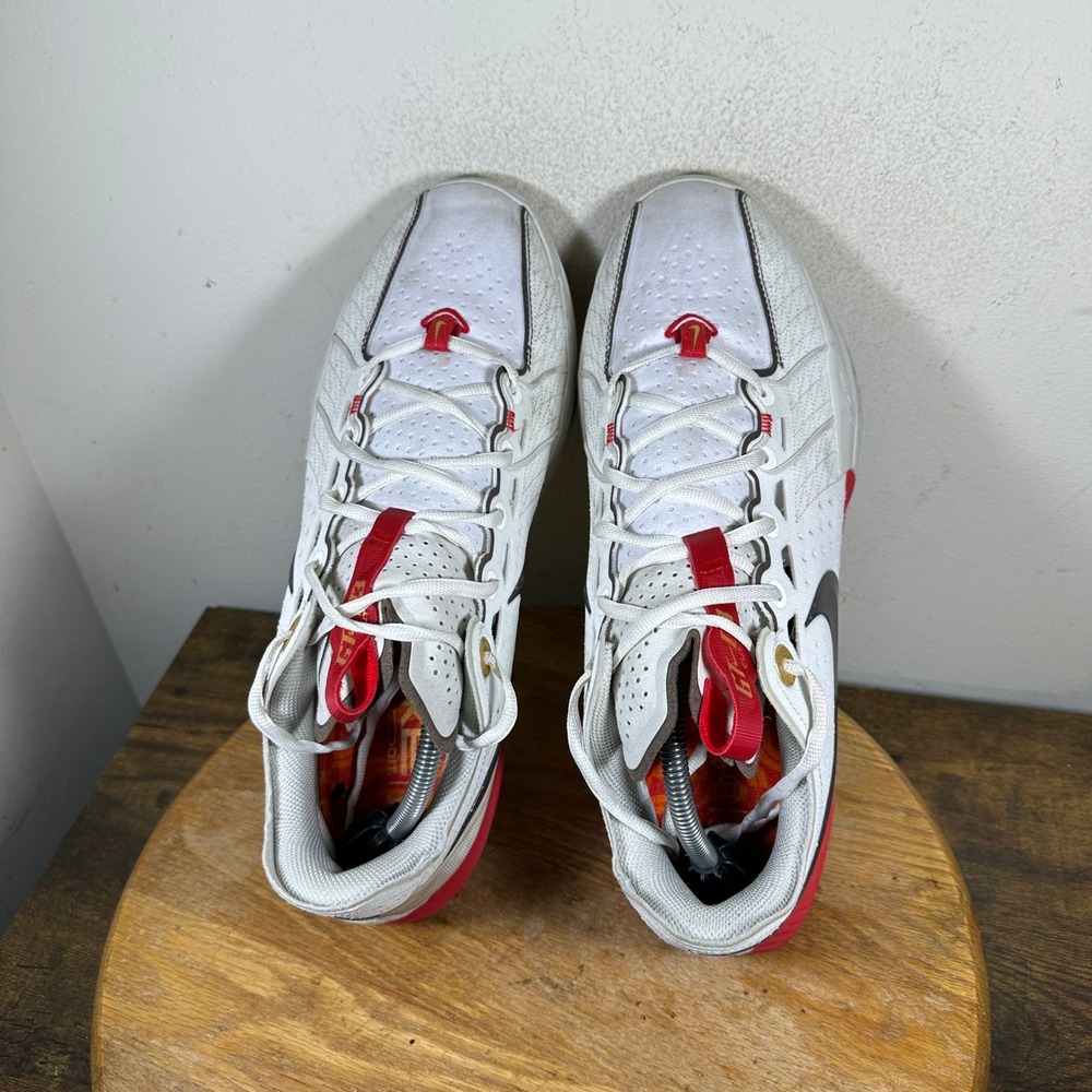 Nike Air Zoom GT Cut 3 White Black University Red DV2913-105 Mens Size 11.5 - Picture 7 of 8